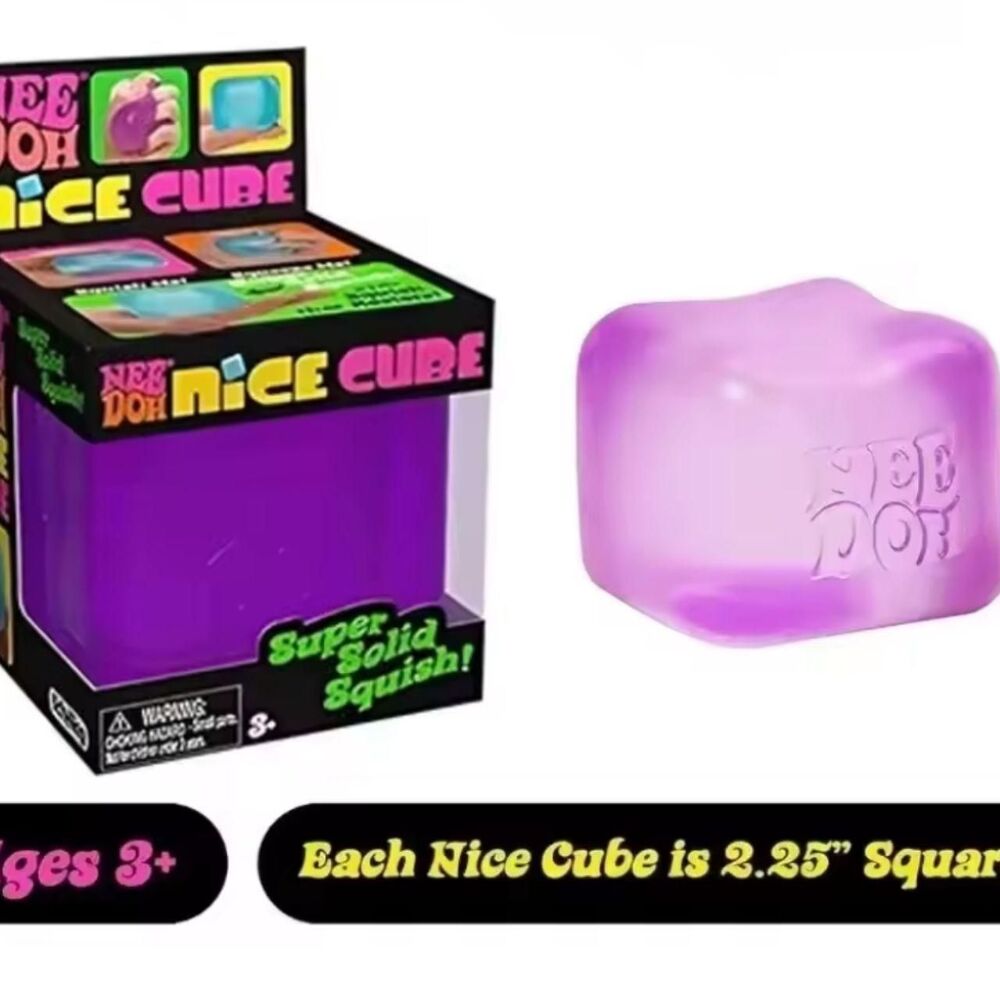 NEEDOH Nee doh nice cube Purple squishy schylling